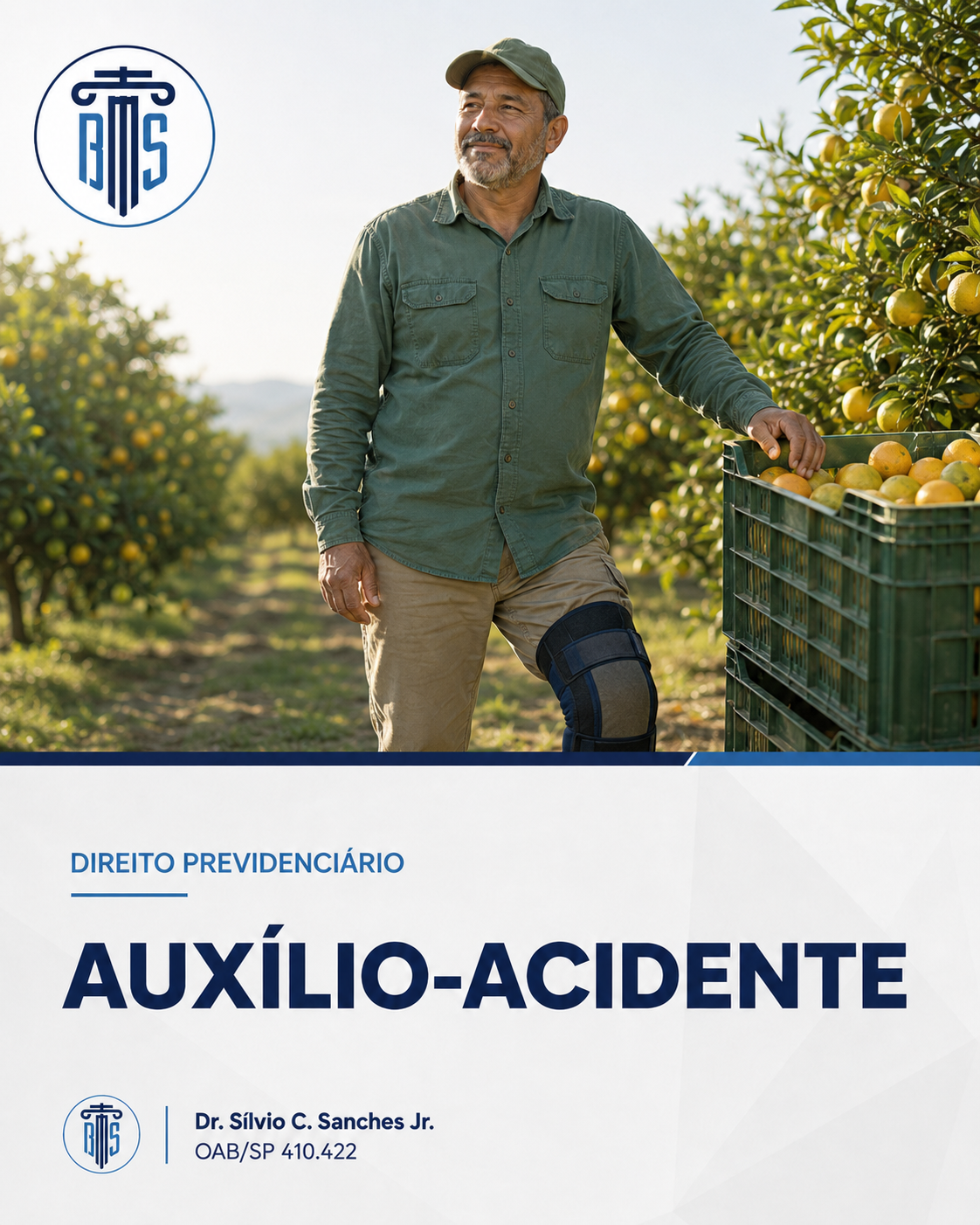 Publicação informativa sobre auxílio-acidente